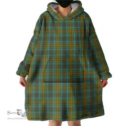 Scottish O'Brien Clan Tartan Snuggie Hoodie Plaid Wearable Blanket Hoodie