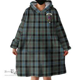 Scottish Ogilvie (Ogilvy) Hunting Clan Family Crest Tartan Snuggie Hoodie Plaid Wearable Blanket Hoodie