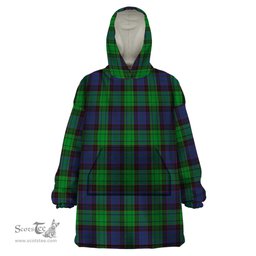 Scottish Stewart Old Modern Clan Tartan Snuggie Hoodie Plaid Wearable Blanket Hoodie
