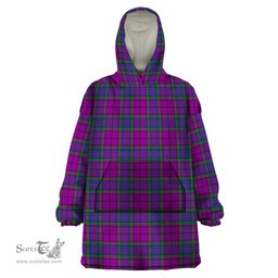 Scottish Wardlaw Modern Clan Tartan Snuggie Hoodie Plaid Wearable Blanket Hoodie
