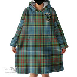 Scottish Walkinshaw Clan Family Crest Tartan Snuggie Hoodie Plaid Wearable Blanket Hoodie