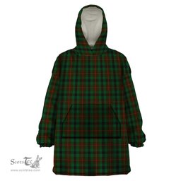 Scottish Tennant Clan Tartan Snuggie Hoodie Plaid Wearable Blanket Hoodie