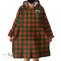 Scottish Pollock Modern Clan Family Crest Tartan Snuggie Hoodie Plaid Wearable Blanket Hoodie