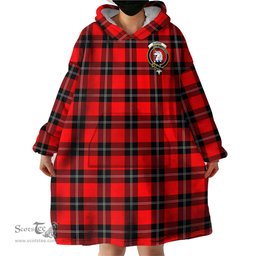 Scottish Ramsay Modern Clan Family Crest Tartan Snuggie Hoodie Plaid Wearable Blanket Hoodie