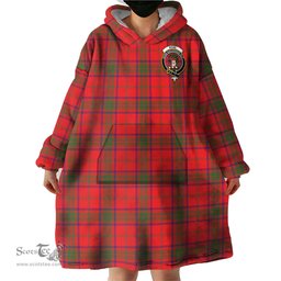 Scottish Ross Modern Clan Family Crest Tartan Snuggie Hoodie Plaid Wearable Blanket Hoodie