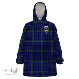 Scottish Weir Clan Family Crest Tartan Snuggie Hoodie Plaid Wearable Blanket Hoodie