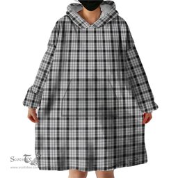 Scottish Wallace Dress Clan Tartan Snuggie Hoodie Plaid Wearable Blanket Hoodie
