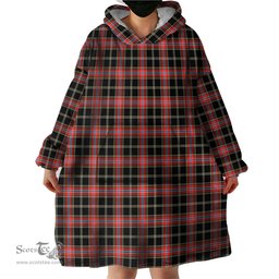 Scottish Norwegian Night Clan Tartan Snuggie Hoodie Plaid Wearable Blanket Hoodie