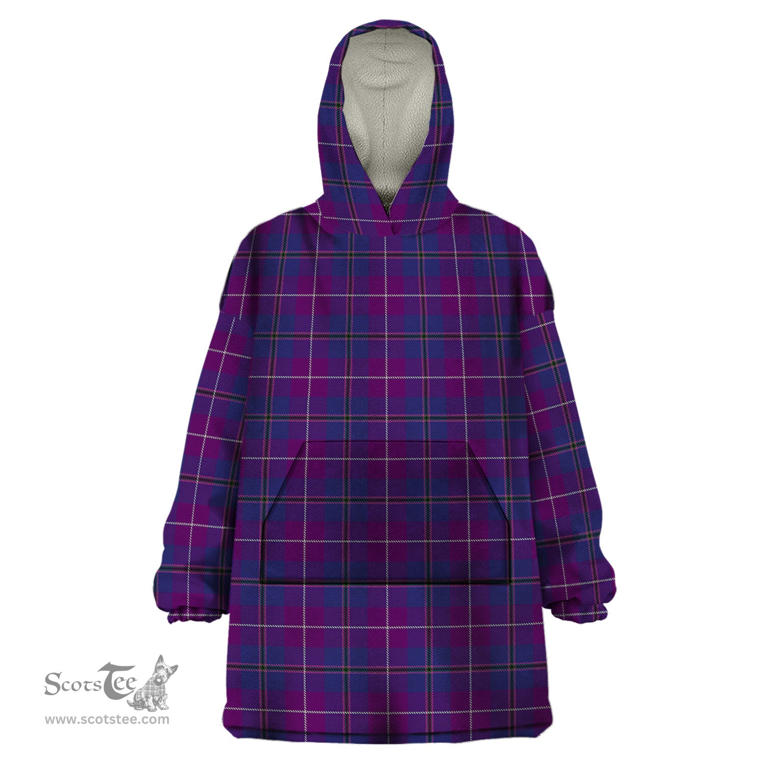 Scottish Pride of Glencoe Clan Tartan Snuggie Hoodie Plaid Wearable Blanket Hoodie