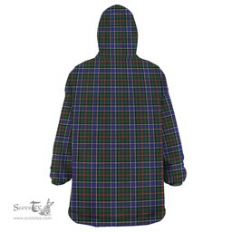 Scottish Ogilvie (Ogilvy) Hunting Modern Clan Tartan Snuggie Hoodie Plaid Wearable Blanket Hoodie