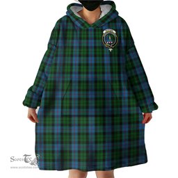 Scottish Morrison Society Clan Family Crest Tartan Snuggie Hoodie Plaid Wearable Blanket Hoodie