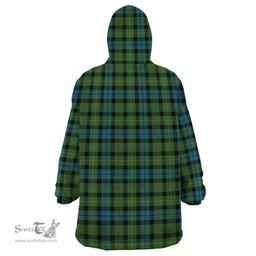 Scottish Rollo Ancient Clan Tartan Snuggie Hoodie Plaid Wearable Blanket Hoodie
