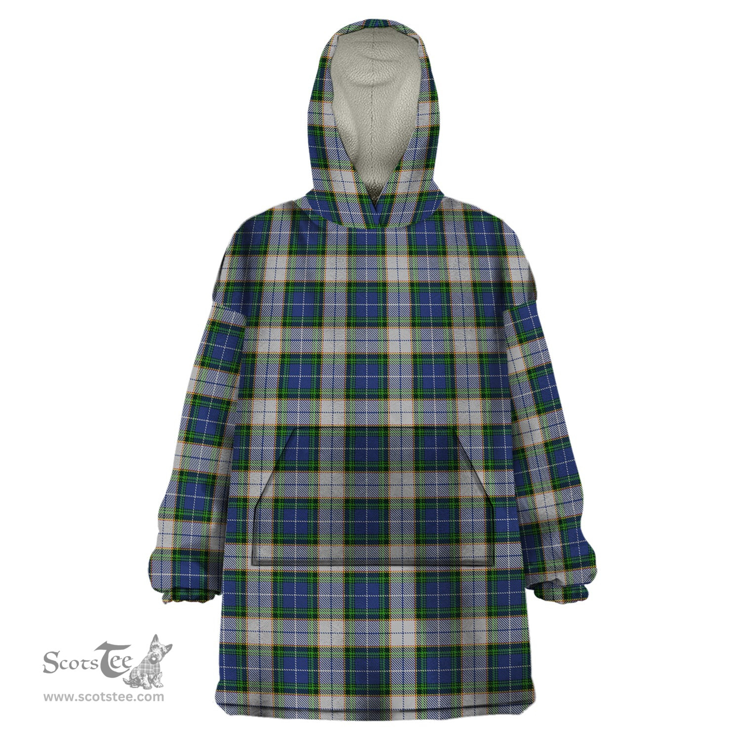 Scottish Nova Scotia District Dress Clan Tartan Snuggie Hoodie Plaid Wearable Blanket Hoodie