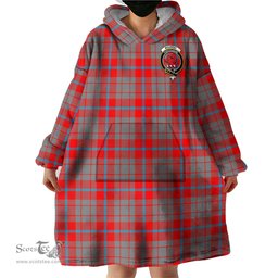 Scottish Moubray Clan Family Crest Tartan Snuggie Hoodie Plaid Wearable Blanket Hoodie