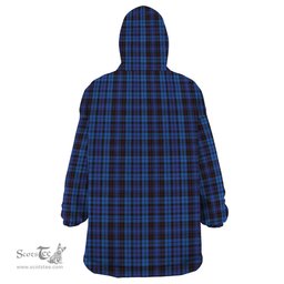Scottish Mundigl Clan Tartan Snuggie Hoodie Plaid Wearable Blanket Hoodie