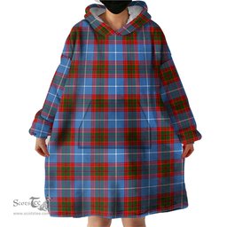 Scottish Skirving Clan Tartan Snuggie Hoodie Plaid Wearable Blanket Hoodie
