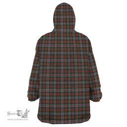 Scottish Murray of Atholl Weathered Clan Family Crest Tartan Snuggie Hoodie Plaid Wearable Blanket Hoodie
