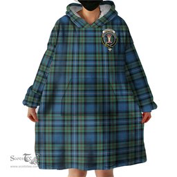 Scottish Robertson Hunting Ancient Clan Family Crest Tartan Snuggie Hoodie Plaid Wearable Blanket Hoodie