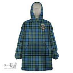 Scottish Robertson Hunting Ancient Clan Family Crest Tartan Snuggie Hoodie Plaid Wearable Blanket Hoodie