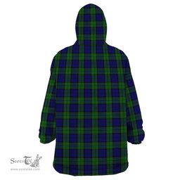 Scottish Wartley Hunting Clan Tartan Snuggie Hoodie Plaid Wearable Blanket Hoodie