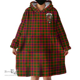 Scottish Skene Modern Clan Family Crest Tartan Snuggie Hoodie Plaid Wearable Blanket Hoodie