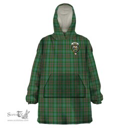 Scottish Ralston USA Clan Family Crest Tartan Snuggie Hoodie Plaid Wearable Blanket Hoodie