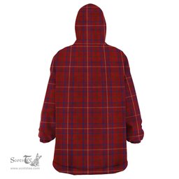 Scottish Rose Clan Family Crest Tartan Snuggie Hoodie Plaid Wearable Blanket Hoodie