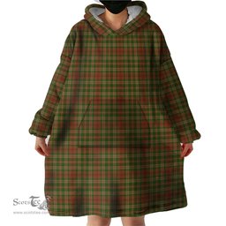 Scottish Pierce Clan Tartan Snuggie Hoodie Plaid Wearable Blanket Hoodie