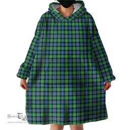 Scottish Murray of Atholl Ancient Clan Tartan Snuggie Hoodie Plaid Wearable Blanket Hoodie