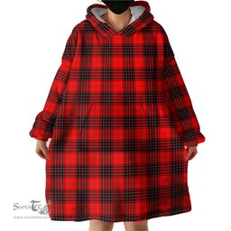 Scottish Wemyss Modern Clan Tartan Snuggie Hoodie Plaid Wearable Blanket Hoodie