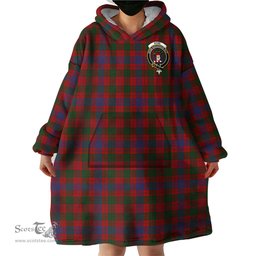 Scottish Ross Clan Family Crest Tartan Snuggie Hoodie Plaid Wearable Blanket Hoodie