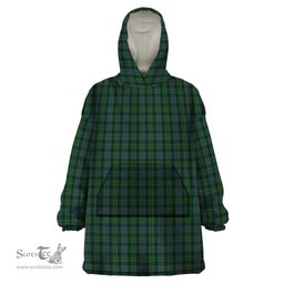 Scottish Scott Hunting Clan Tartan Snuggie Hoodie Plaid Wearable Blanket Hoodie