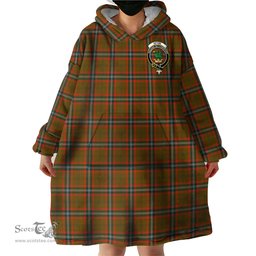 Scottish Seton Hunting Modern Clan Family Crest Tartan Snuggie Hoodie Plaid Wearable Blanket Hoodie