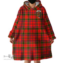 Scottish Munro Modern Clan Family Crest Tartan Snuggie Hoodie Plaid Wearable Blanket Hoodie