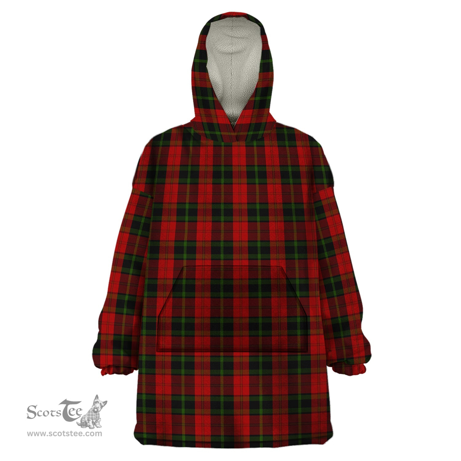 Scottish Rosser of Wales Clan Tartan Snuggie Hoodie Plaid Wearable Blanket Hoodie
