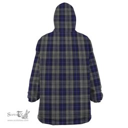 Scottish Napier Clan Family Crest Tartan Snuggie Hoodie Plaid Wearable Blanket Hoodie