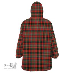 Scottish Stewart Royal Modern Clan Tartan Snuggie Hoodie Plaid Wearable Blanket Hoodie