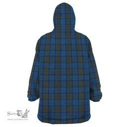 Scottish Skibo Clan Tartan Snuggie Hoodie Plaid Wearable Blanket Hoodie