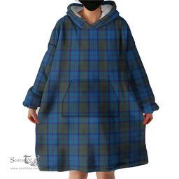 Scottish Skibo Clan Tartan Snuggie Hoodie Plaid Wearable Blanket Hoodie