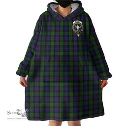 Scottish Murray of Atholl Clan Family Crest Tartan Snuggie Hoodie Plaid Wearable Blanket Hoodie