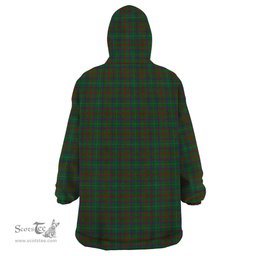 Scottish Shaw of Tordarroch Green Hunting Clan Family Crest Tartan Snuggie Hoodie Plaid Wearable Blanket Hoodie