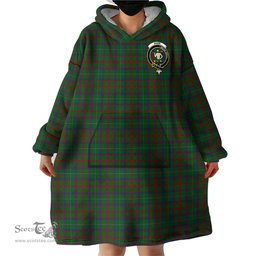 Scottish Shaw of Tordarroch Green Hunting Clan Family Crest Tartan Snuggie Hoodie Plaid Wearable Blanket Hoodie