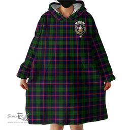Scottish Urquhart Modern Clan Family Crest Tartan Snuggie Hoodie Plaid Wearable Blanket Hoodie