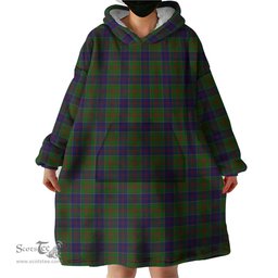 Scottish Stewart of Appin Hunting Clan Tartan Snuggie Hoodie Plaid Wearable Blanket Hoodie