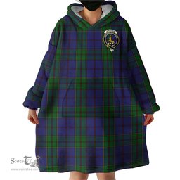 Scottish Strachan Clan Family Crest Tartan Snuggie Hoodie Plaid Wearable Blanket Hoodie