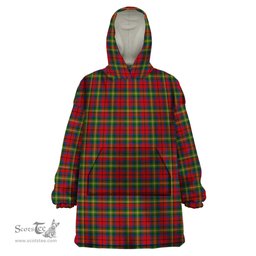 Scottish Valley Goon Clan Tartan Snuggie Hoodie Plaid Wearable Blanket Hoodie