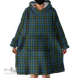 Scottish Tait Clan Tartan Snuggie Hoodie Plaid Wearable Blanket Hoodie