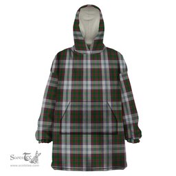 Scottish Stewart of Appin Dress Clan Tartan Snuggie Hoodie Plaid Wearable Blanket Hoodie
