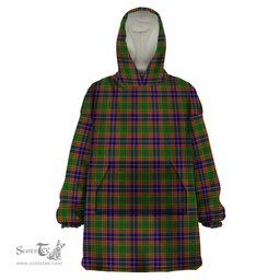 Scottish Stevenson Clan Tartan Snuggie Hoodie Plaid Wearable Blanket Hoodie