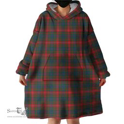Scottish Wilson Modern Clan Tartan Snuggie Hoodie Plaid Wearable Blanket Hoodie